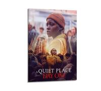 BBVCCL Poster de film « A Quiet Place Invasion Day » - Impression sur toile - Décoration murale moderne pour chambre à coucher - 30 x 45 cm