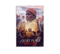 BBVCCL Poster de film « A Quiet Place Invasion Day » - Impression sur toile - Décoration murale moderne pour chambre à coucher - 20 x 30 cm