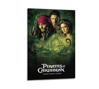 BBVCCL Poster décoratif sur toile de film Pirates des Caraïbes sur le coffre du mort - Poster mural moderne pour chambre à coucher - 20 x 30 cm