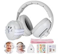 BBWELL Casque Anti Bruit Bébé,2 en 1 Écouteurs pour Bébés,Bandeau et Arceau Réglable,Protections Auditives pour Bébés de 0 à 48 Mois,Idéal pour Dormir, Voyager, Environnements Bruyants