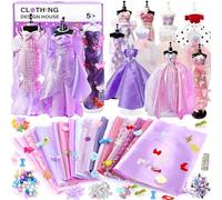 BBWELL Fashion Design Kit,1200+Pcs Création de Mode Couture Enfants,Kit de Création de Mode pour Filles Fashion Designer Enfant avec Mannequin Couture Kits pour Cadeau Fille 6-12+Ans