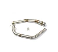 BBWUQIU D'échappement pour Moto Compatible avec Yamaha pour YZF-R15 V2 2008-2017 Système D'échappement Moto Tuyau D'échappement Modifier Tuyau Liaison Avant Slip-on