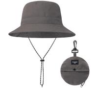 BBXWANG Chapeau de Soleil Pliable pour Femme, Réglable Bob Homme, Léger Bobs Femme pour la Plage et la Pêche (FR/ES, Alpha/Lettres, Taille Unique, Dark Grey)