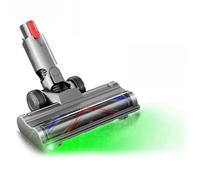 BBYHVULQ Embout d'aspirateur compatible avec Dyson V10 Slim V12 Slim Sol Tête de brosse à rouleau souple avec lumières LED anti-poussière pour plancher en bois dur