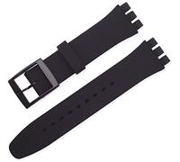 BBZ 16MM Bracelet en Silicone Compatible avec Swatch Watch Strap