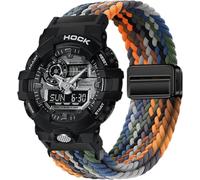 BBZ 16MM Quick Release Magnetic nylon woven sports watchband Strap Compatible with CASIO G-SHOCK G5600/GA-200/GA-100/GA-110/GA-120/GA2100