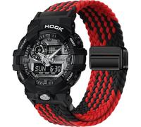 BBZ 16MM Quick Release Magnetic nylon woven sports watchband Strap Compatible with CASIO G-SHOCK G5600/GA-200/GA-100/GA-110/GA-120/GA2100