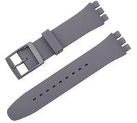 BBZ 17MM Bracelet en Silicone Compatible avec Swatch Watch Strap