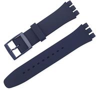 BBZ 17MM Bracelet en Silicone Compatible avec Swatch Watch Strap