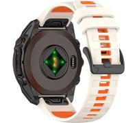 BBZ 20MM 22MM 26MM Two-tone Soft Silicone Quick Release Bracelet Compatible avec Quatix8,Tactix8,descent G2, instinct3,instinct E