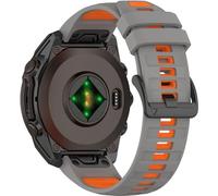BBZ 20MM 22MM 26MM Two-tone Soft Silicone Quick Release Bracelet Compatible avec Quatix8,Tactix8,descent G2, instinct3,instinct E