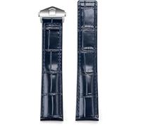 BBZ 20MM 22MM Folding Buckle cuir Watch Strap compatible avec Heuer Monaco Carrera Aquarace Series Men Concave Interface cuir Watch Bracelet