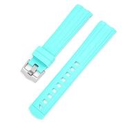 BBZ 20mm Bracelet en caoutchouc de silicone Compatible avec Omega Seamaster DIVER 300M CO-AXIAL MASTER CHRONOMETER 42 MM Replace Strap,not for 43.5mm,44mm