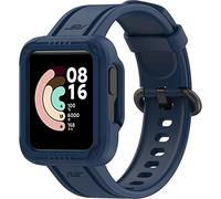 BBZ Bracelet Compatible avec Redmi Watch 2 Lite/MI Watch Lite 2/MI Watch Lite Bracelet,Bracelet de Remplacement Robuste avec étui de Protection pour Pare-Chocs