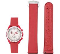 BBZ Bracelet de Montre Caoutchouc Fluoré 20mm Boucle Déployante en Acier Inoxydable, Dégagement Rapide FKM Caoutchouc Bande de Remplacement pour Femme Homme