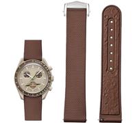 BBZ Bracelet de Montre Caoutchouc Fluoré 20mm Boucle Déployante en Acier Inoxydable, Dégagement Rapide FKM Caoutchouc Bande de Remplacement pour Femme Homme