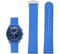 BBZ Bracelet de Montre Caoutchouc Fluoré 20mm Boucle Déployante en Acier Inoxydable, Dégagement Rapide FKM Caoutchouc Bande de Remplacement pour Femme Homme