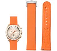 BBZ Bracelet de Montre Caoutchouc Fluoré 20mm Boucle Déployante en Acier Inoxydable, Dégagement Rapide FKM Caoutchouc Bande de Remplacement pour Femme Homme