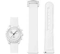 BBZ Bracelet de Montre Caoutchouc Fluoré 20mm Boucle Déployante en Acier Inoxydable, Dégagement Rapide FKM Caoutchouc Bande de Remplacement pour Femme Homme