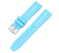 BBZ Bracelet en caoutchouc souple Nouveau bracelet de montre en silicone compatible avec Omega X Swatch Moon Watches Men Women 20mm Curved End Rubber Wrist Band