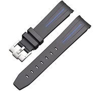 BBZ Bracelet en caoutchouc souple Nouveau bracelet de montre en silicone compatible avec Omega X Swatch Moon Watches Men Women 20mm Curved End Rubber Wrist Band