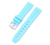 BBZ Bracelet en caoutchouc souple Nouveau bracelet de montre en silicone compatible avec Omega X Swatch Moon Watches Men Women 20mm Curved End Rubber Wrist Band