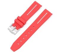 BBZ Bracelet en caoutchouc souple Nouveau bracelet de montre en silicone compatible avec Omega X Swatch Moon Watches Men Women 20mm Curved End Rubber Wrist Band