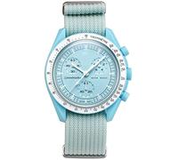 BBZ bracelet nylon 20mm Compatible avec Omega X Swatch Moon Watches Men Women，Vivoactive 3, Forerunner 245/645, Vivomove HR, Galaxy Watch