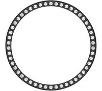 BBZ Cover Hard PC Crystal Diamonds Rhinestone Protective Bumper Shell Compatible with Huawei GT6 41MM