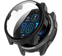 BBZ Housse compatible avec Garmin Forerunner 965 Coque,2pcs Ultra Smartwatch Case Silicone Skins Pounch, Anti-rayures Clear TPU Bumper Cover Shell pour Garmin Forerunner 965