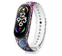 BBZ Mi Band 7 Bracelet,Bracelet de Remplacement en Silicone coloré Bracelet Bracelet Compatible avec Xiaomi Band 7