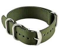 BBZ Nylon Watch Bracelet, Multicolor Watch Bands Replacement pour Men Women 20mm 22mm 24mm Premium Ballistic with Military Heavy Duty 3 Rings Silver Stainless Steel Buckle