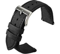 BBZ Nylon Watch Bracelet, Multicolor Watch Bands Replacement pour Men Women 20mm 22mm Premium Ballistic with Military Heavy Duty Silver Stainless Steel Buckle