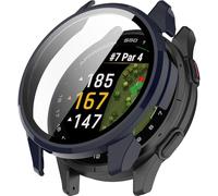 BBZ pour Approach S50 Coque,PC + Screen Tempered Film,Anti-Scratch All-Inclusive Watch Case Compatible avec Garmin Approach S50