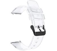 BBZ Sangle Transparente Compatible avec Samsung Galaxy Watch 3 45mm Strap/Samsung Galaxy Watch 46mm Strap, 22mm Silicone Breathable Sport Replacement Straps for Huawei Watch GT 3 46mm