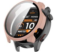 BBZ Scratch-Resist Protective Bumper PC Plating Pouch Shatter-resistant Sleeve Band Cover Shell Coque Compatible avec HAYLOU Watch 4S