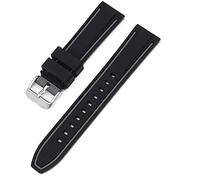 BBZ silicone watch strap 20mm compatible avec Omega X Swatch Moon Watches Men Women，Vivoactive 3, Forerunner 245/645, Vivomove HR, Galaxy Watch