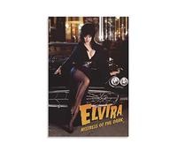 BBZL Poster Elvira « Mistress of The Dark » sur toile - Décoration murale moderne pour chambre à coucher, salon, 40 x 60 cm