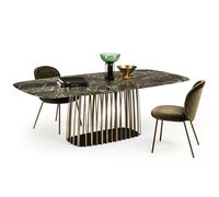 BC 07 Basket Table Pierre Design Collection - Structure laiton lasuré Janua - BC07 Basket Verde Lepanto - Gestell Messing Lasur