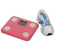 TANITA BC-730 Moniteur de Composition Corporelle Léger et Compact à Balayage Interne Affichage Facile à Lire 9 Mesures Rose