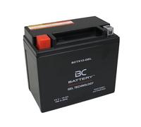 BC BATTERY Batterie de démarrage pour moto avec GEL 12V 10Ah BCTX12-GEL Moto&Scooter, sans entretien, scellée, préchargée, similaire à YTX12-BS
