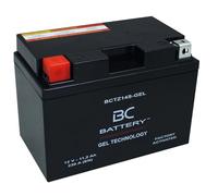 BC BATTERY Batterie de démarrage pour moto avec GEL 12V 11.2Ah BCTZ14S-GEL Moto&Scooter, sans entretien, scellée, préchargée, similaire à YTZ14S