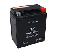 BC BATTERY Batterie de démarrage pour moto avec GEL 12V 6Ah BCTX7L-GEL Moto&Scooter, sans entretien scellée préchargée similaire à YTX7L-BS