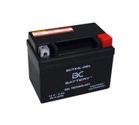 BC BATTERY Batterie de moto avec GEL 12V 3Ah BCTX4L-GEL moto&scooter, sans entretien scellée préchargée similaire à YTX4L-BS
