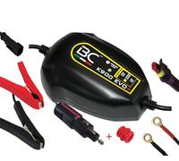 BC Battery Controller 700BCK9 Chargeur de Batterie et Mainteneur EVO+ 12V 1A Plomb/Lithium pour Motos, noir