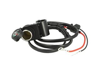 BC Battery Controller 710-P12A Prise Allume Cigare Étanche avec Support au Guidon pour Moto, 12 V- Standard, Black