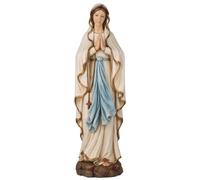 BC BUILDCLASSIC Buildclassic Statue catholique Notre-Dame de Lourdes en Colombie-Britannique, Figurine de la Vierge Marie, Cadeau Religieux pour décoration d'intérieur, 36,8 cm de Haut, Sculpture