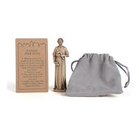 BC BUILDCLASSIC Statue de Saint Joseph pour la Vente de Maisons avec Carte d'instructions (français Non Garanti), avec Sac d'enterrement en résine, 8,9 cm de Hauteur