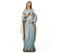 BC Catholic Pregnant Mary Mother Statue, 8.4" H Expectant Mary Figure, Hand Painted Religious Gifts for Pregnant Women,Devoted Home Decor, Classical Renaissance Sculpture by Buildclassic