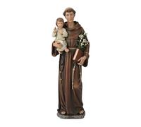 BC Catholic St. Buildclassic Statue d'Anthony, Figurine bénie, Cadeau Religieux pour Papa, décoration d'intérieur inspirante, 15,2 cm de Haut, Sculpture de la Renaissance Faite à la Main